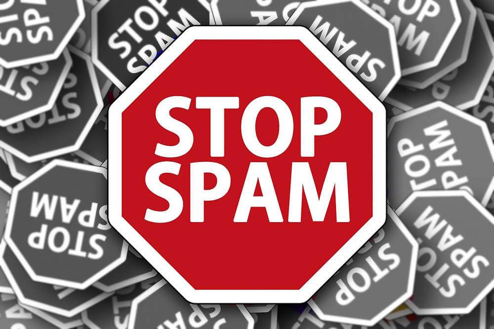 image qui indique stop spam
